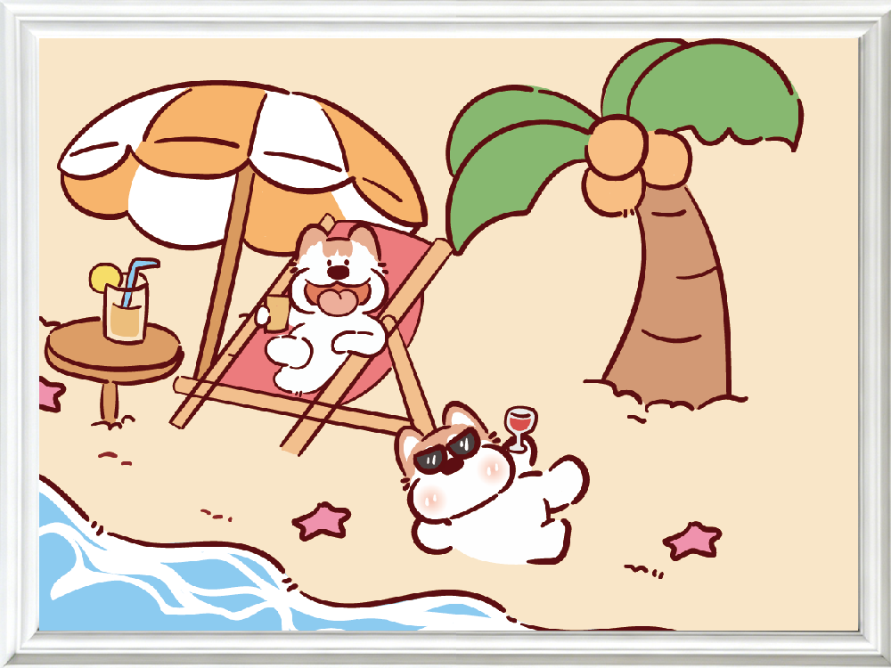 Milky Puppi小奶狗在度假